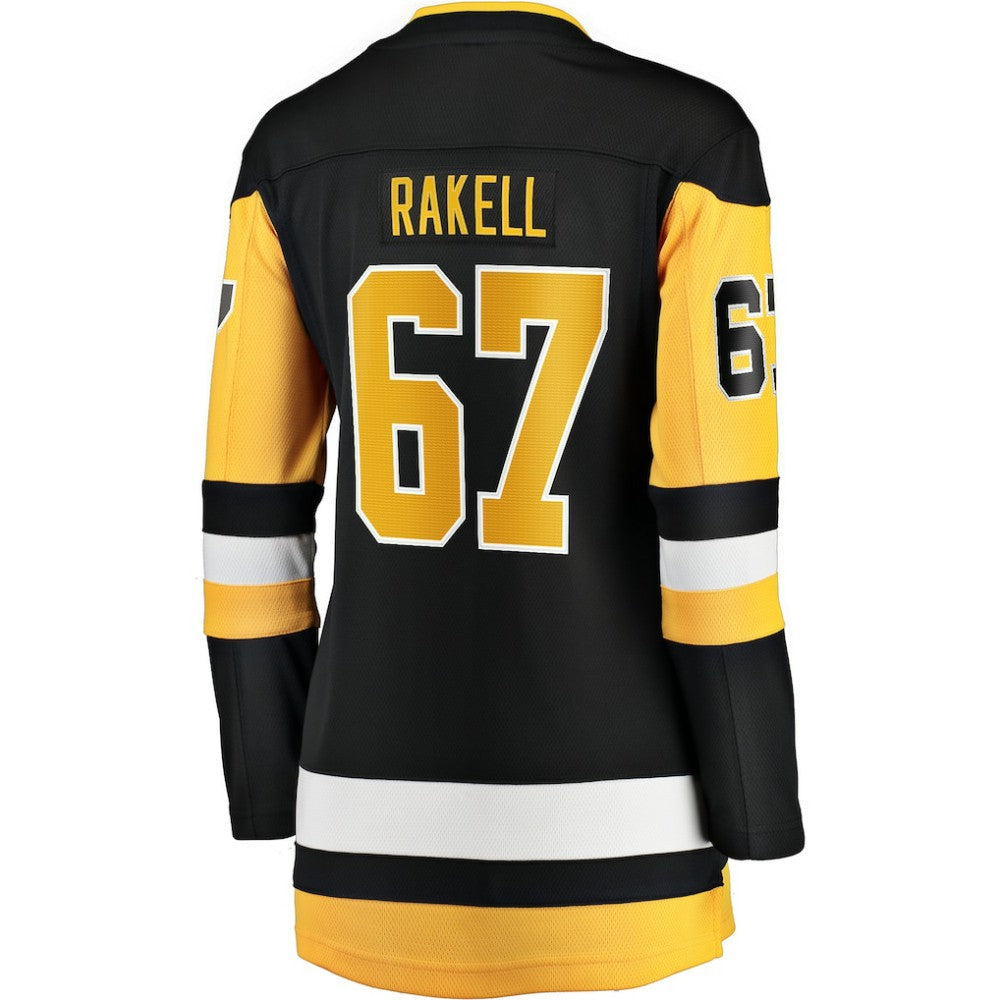 Rickard Rakell Pittsburgh Penguins Women's Fanatics Home Breakaway Player Jersey - Black - NHL 4801724