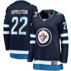 Mason Appleton Winnipeg Jets Fanatics Women's Home Breakaway Jersey - Navy - NHL 4801727