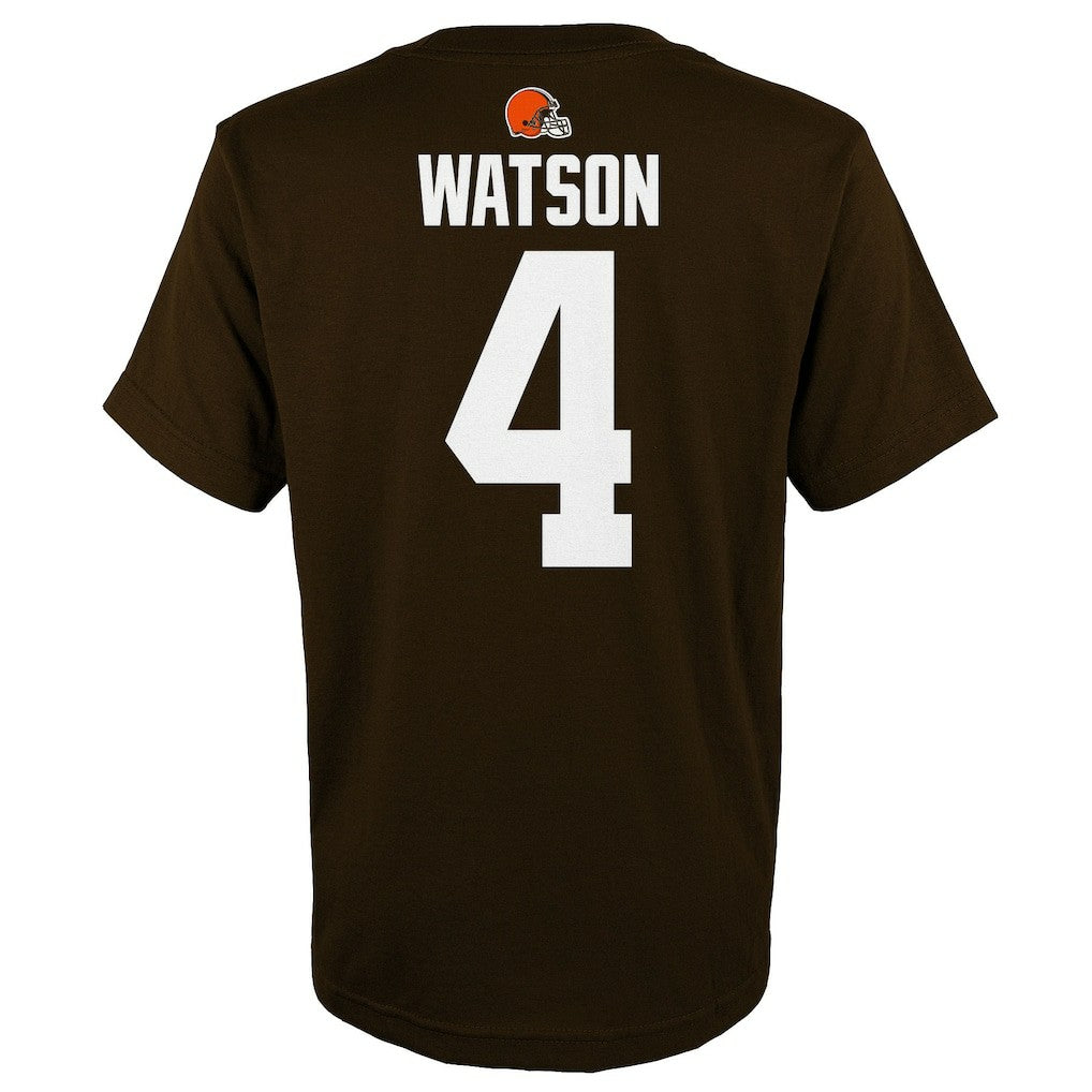 Deshaun Watson Cleveland Browns Youth Mainliner Player Name & Number T-Shirt Brown