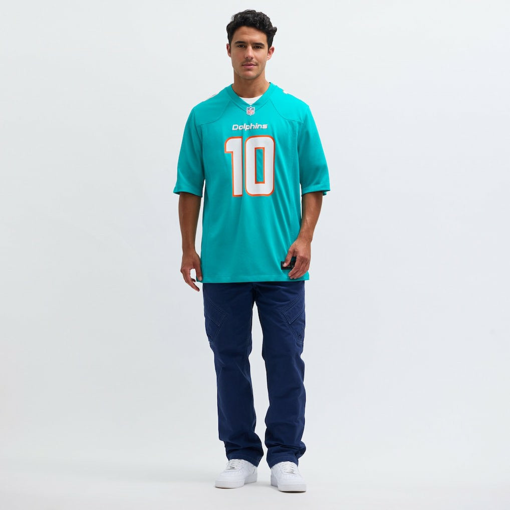 Nike Tyreek Hill Miami Dolphins Game Jersey Aqua