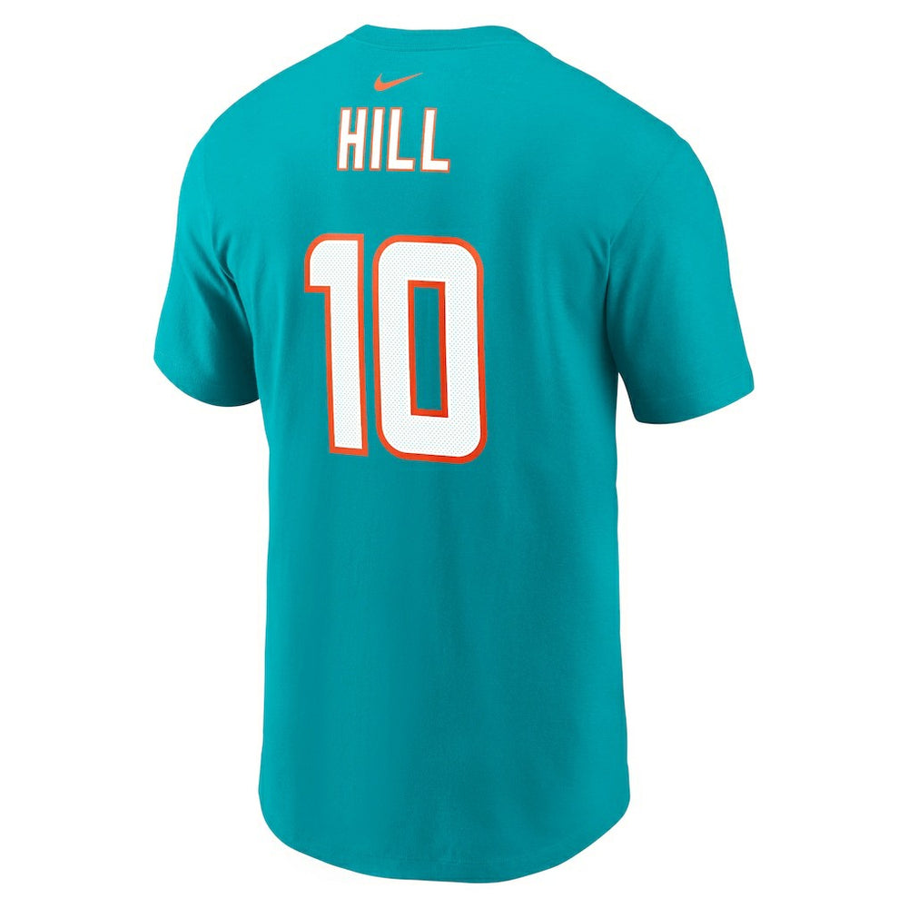 Nike Tyreek Hill Miami Dolphins Player Name & Number T-Shirt Aqua