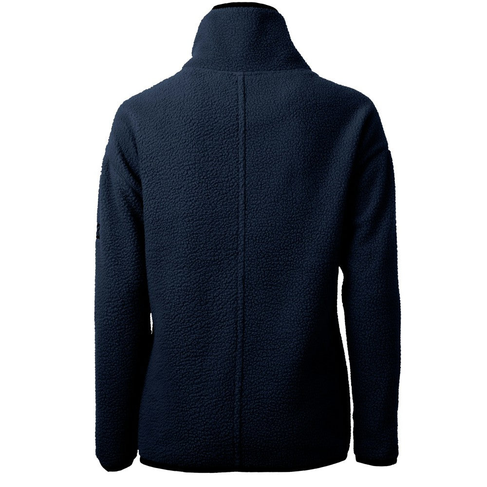 Cleveland Guardians Cutter & Buck Women's Cascade Eco Sherpa Fleece Quarter-Zip Pullover Jacket - Navy - MLB Sale
