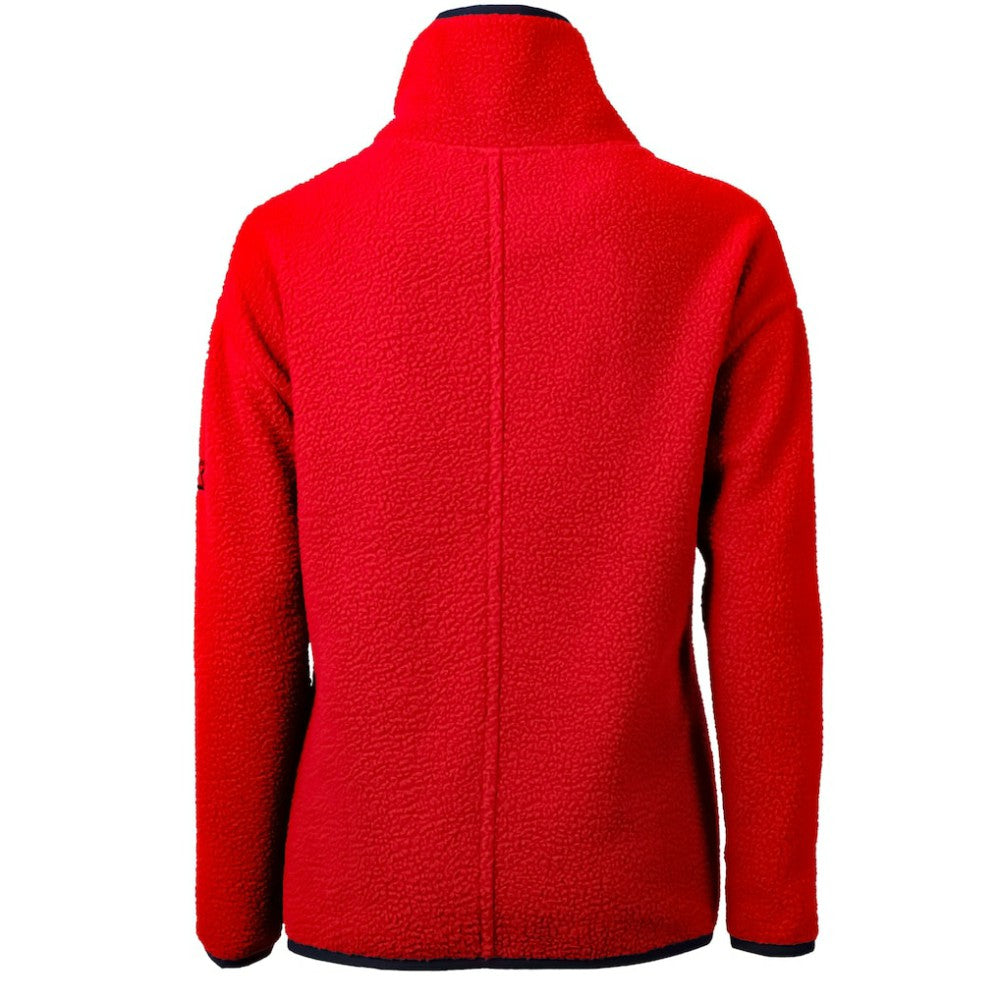 Philadelphia Phillies Cutter & Buck Women's Cascade Eco Sherpa Fleece Quarter-Zip Pullover Jacket - Red - MLB Online