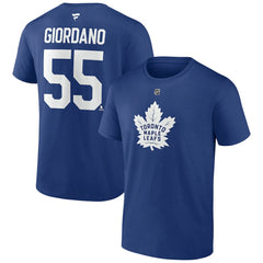 Mark Giordano Toronto Maple Leafs Fanatics Authentic Stack Name & Number T-Shirt - Blue - NHL 4804025