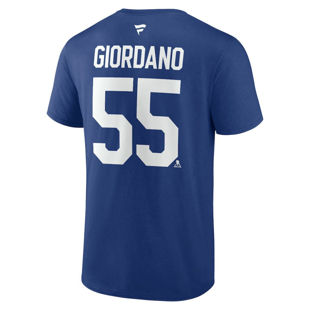 Mark Giordano Toronto Maple Leafs Fanatics Authentic Stack Name & Number T-Shirt - Blue - NHL 4804025