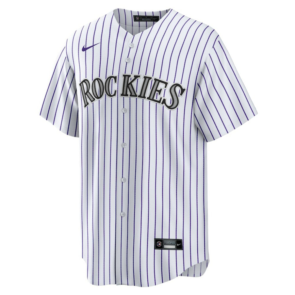 Kris Bryant Colorado Rockies Nike Replica Player Jersey - White/Purple - Nike Discount