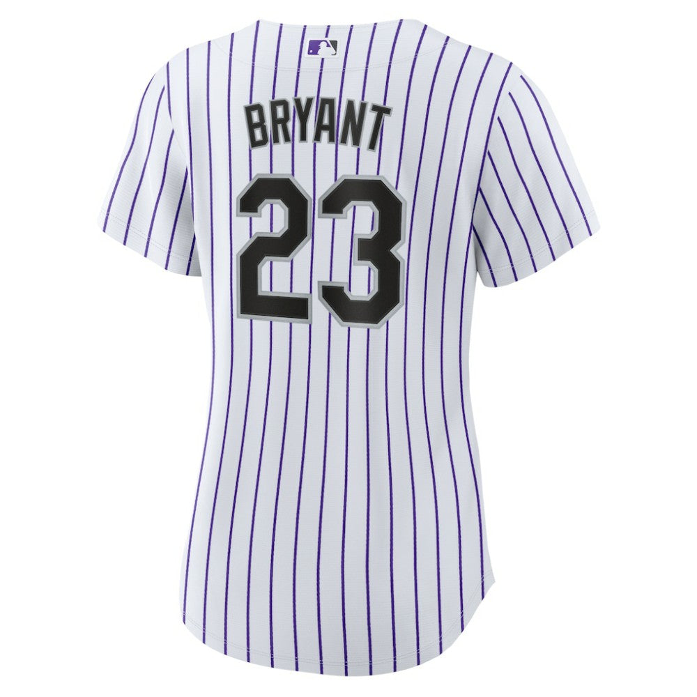 Kris Bryant Colorado Rockies Nike Women's Replica Player Jersey - White/Purple - Nike Lifestyle