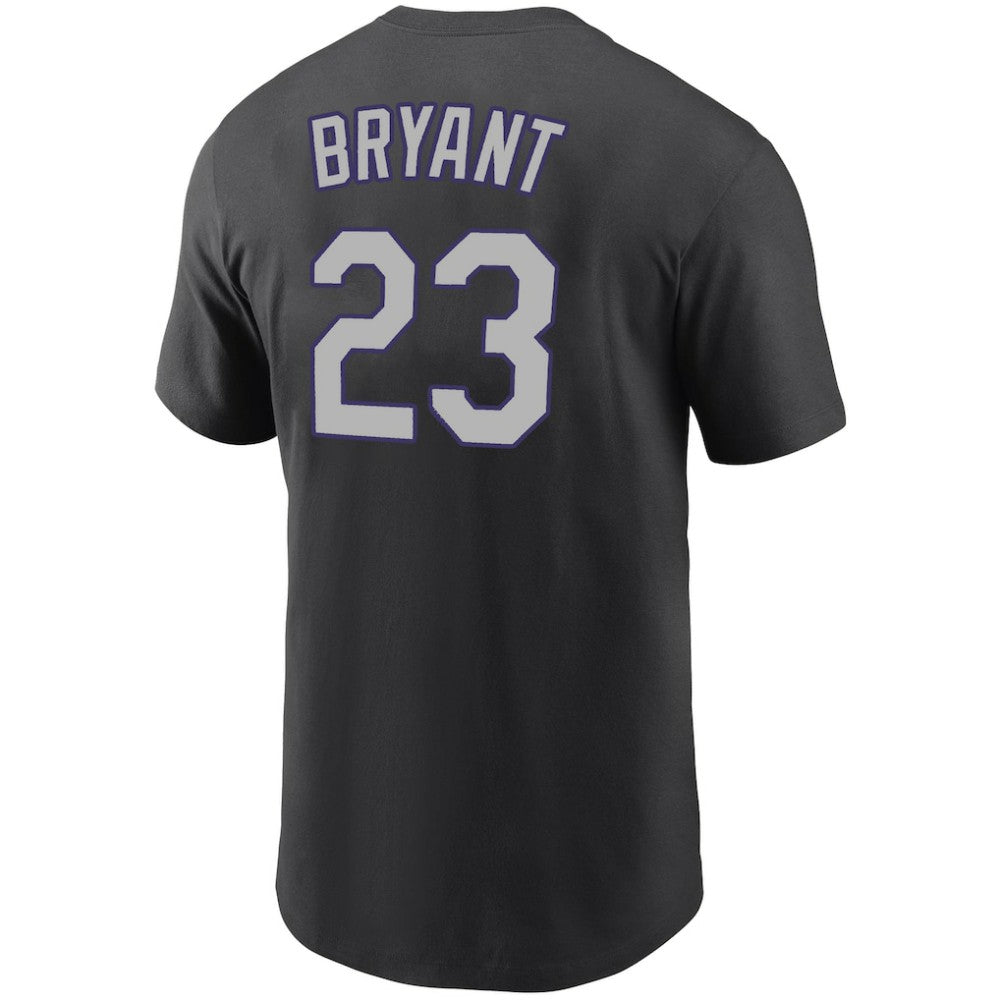 Kris Bryant Colorado Rockies Nike Name & Number T-Shirt - Black - Nike on Sale
