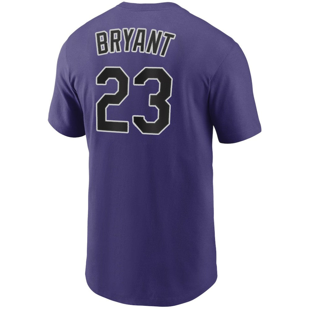 Kris Bryant Colorado Rockies Nike Name & Number T-Shirt - Purple - Nike Lifestyle