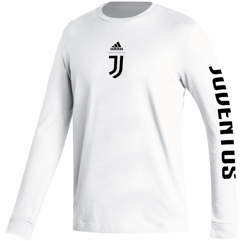 Juventus Team Crest Long Sleeve T-Shirt White - Adidas for sale