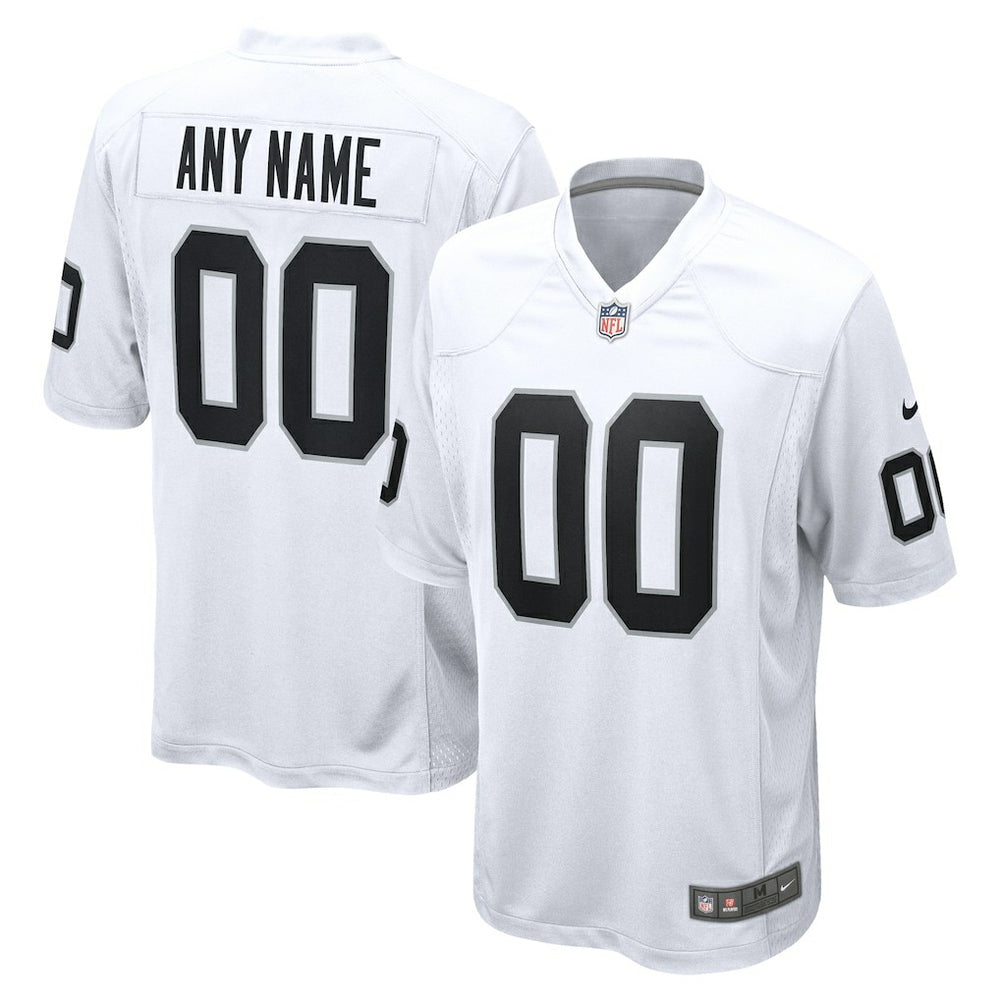 Nike Las Vegas Raiders Youth Team Custom Game Jersey White