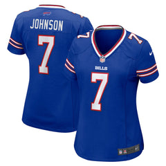 Nike Taron Johnson Buffalo Bills Women's Game Player Jersey Royal