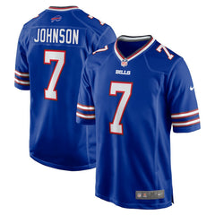 Nike Taron Johnson Buffalo Bills Game Jersey Royal