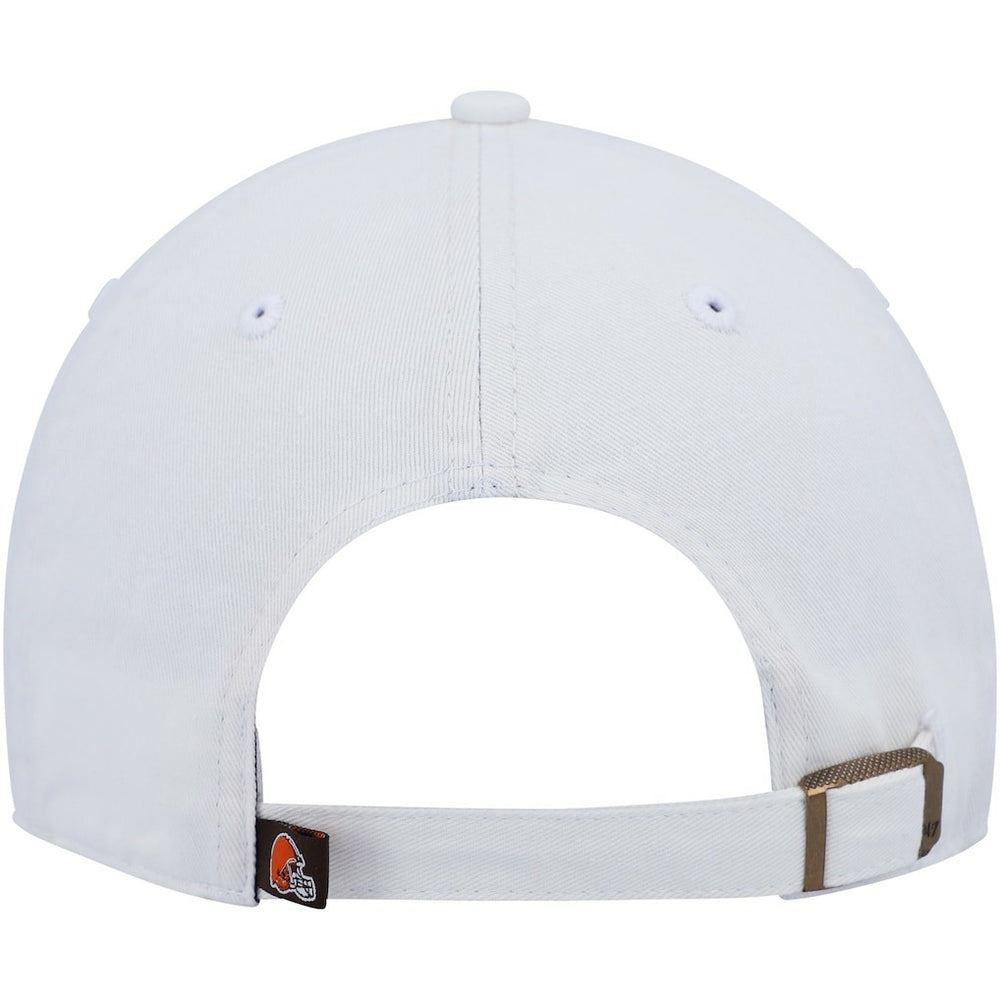 47 brand Cleveland Browns '47 Women's Clean Up Adjustable Hat White