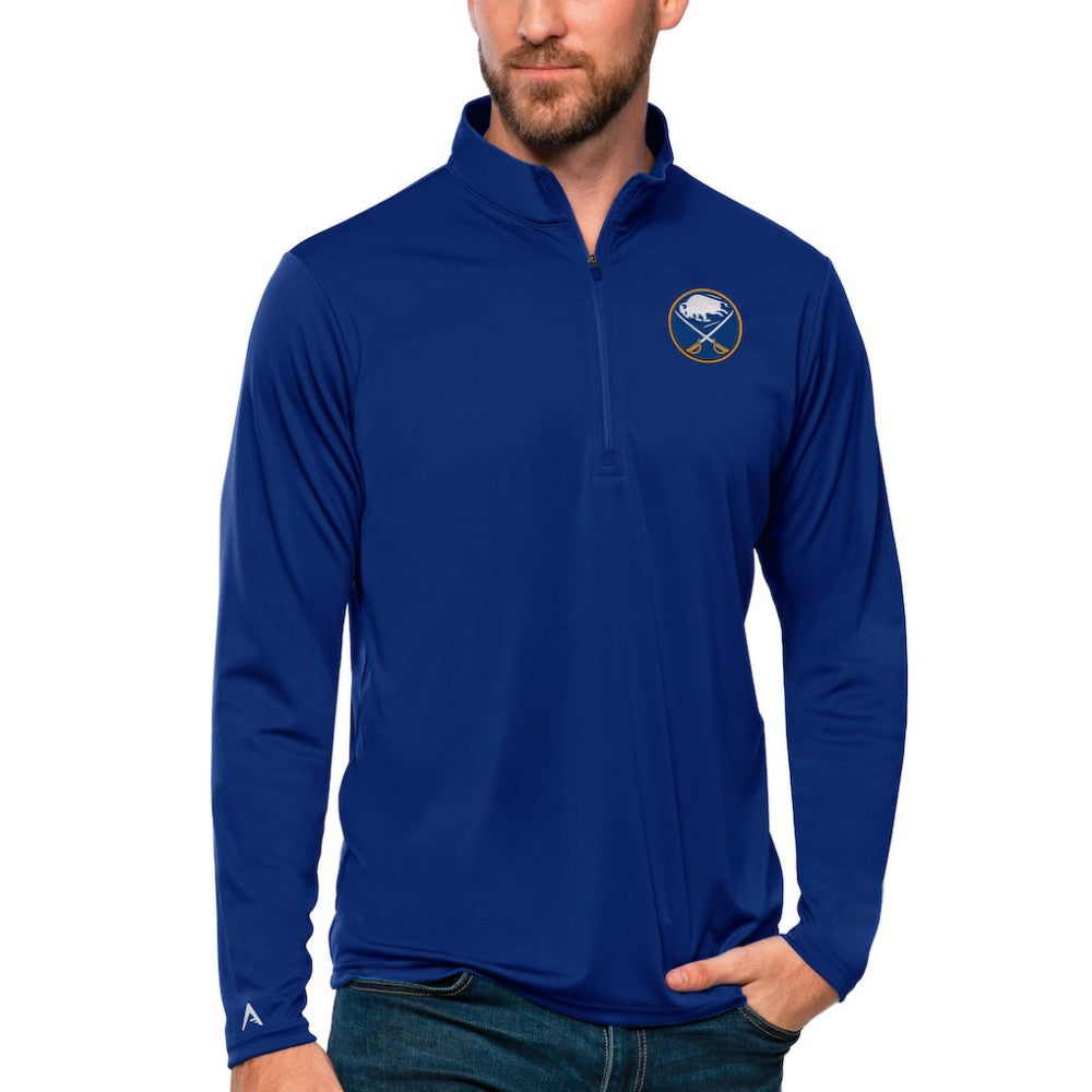 Buffalo Sabres Antigua Tribute Quarter-Zip Pullover Top - Royal - NHL 4809044