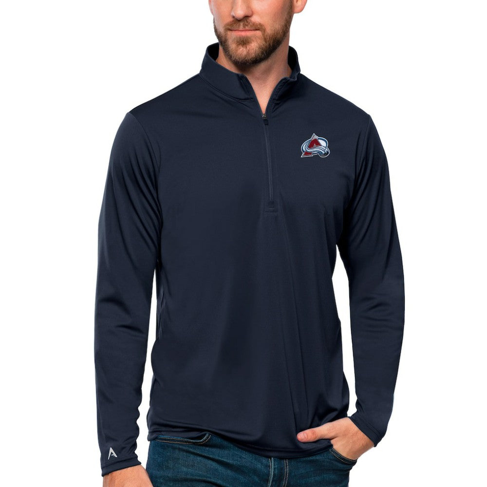 Colorado Avalanche Antigua Tribute Quarter-Zip Pullover Top - Navy - NHL 4809060