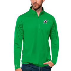 Dallas Stars Antigua Tribute Quarter-Zip Pullover Top - Kelly Green - NHL 4809071