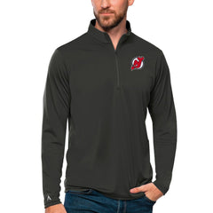 New Jersey Devils Antigua Tribute Quarter-Zip Pullover Top - Charcoal - NHL 4809106