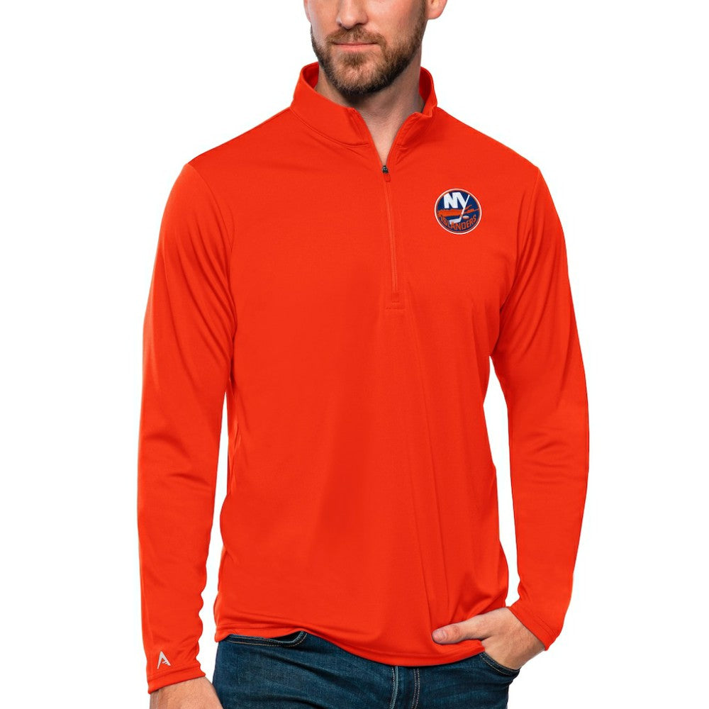 New York Islanders Antigua Tribute Quarter-Zip Pullover Top - Orange - NHL 4809112