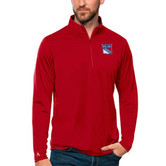 New York Rangers Antigua Tribute Quarter-Zip Pullover Top - Red - NHL 4809118