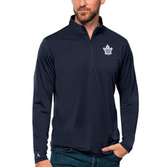 Toronto Maple Leafs Antigua Tribute Quarter-Zip Pullover Top - Navy - NHL 4809151