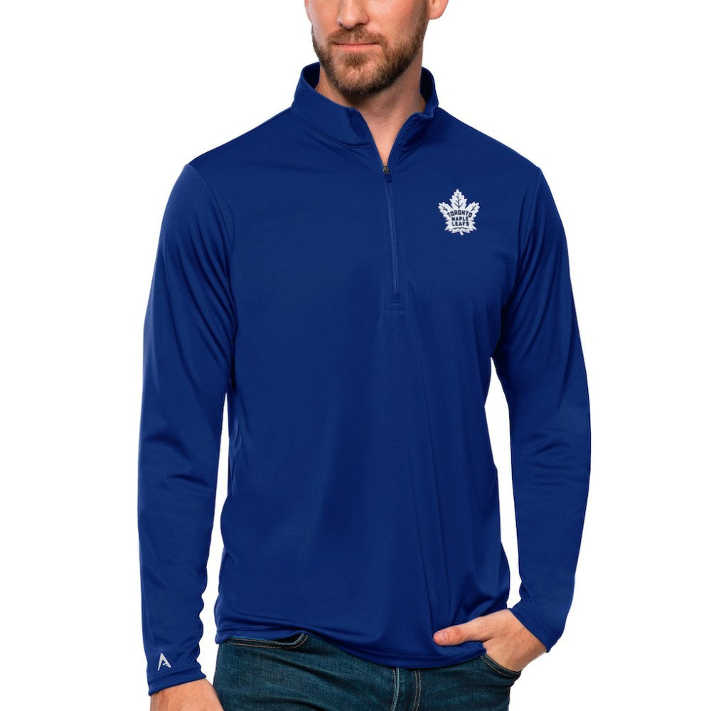 Toronto Maple Leafs Antigua Tribute Quarter-Zip Pullover Top - Blue - NHL 4809152