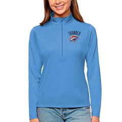 Oklahoma City Thunder Antigua Women's Tribute Half-Zip Top Blue