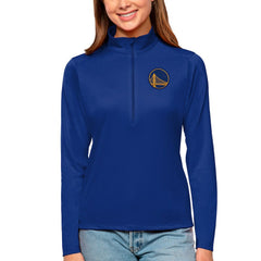 Golden State Warriors Antigua Women's Tribute Half-Zip Top Royal