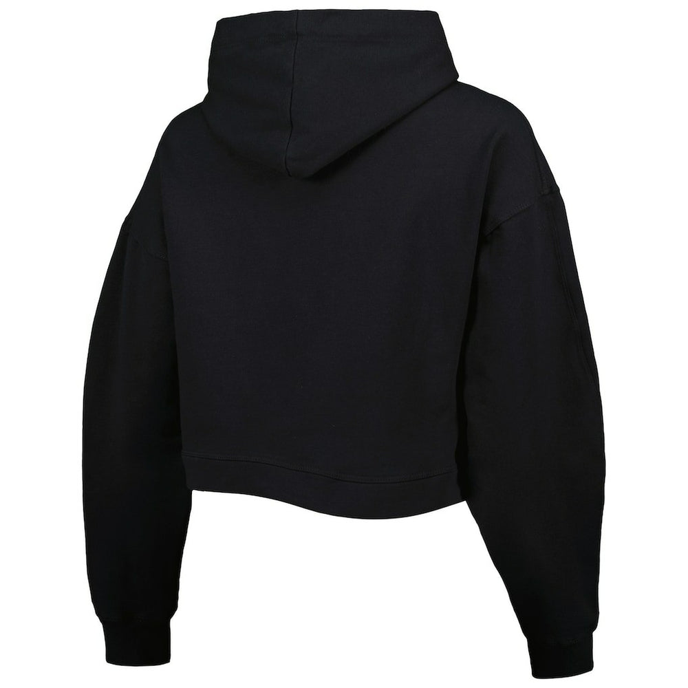 Boston Celtics Lusso Women's Layla World Tour Cropped Pullover Hoodie Black