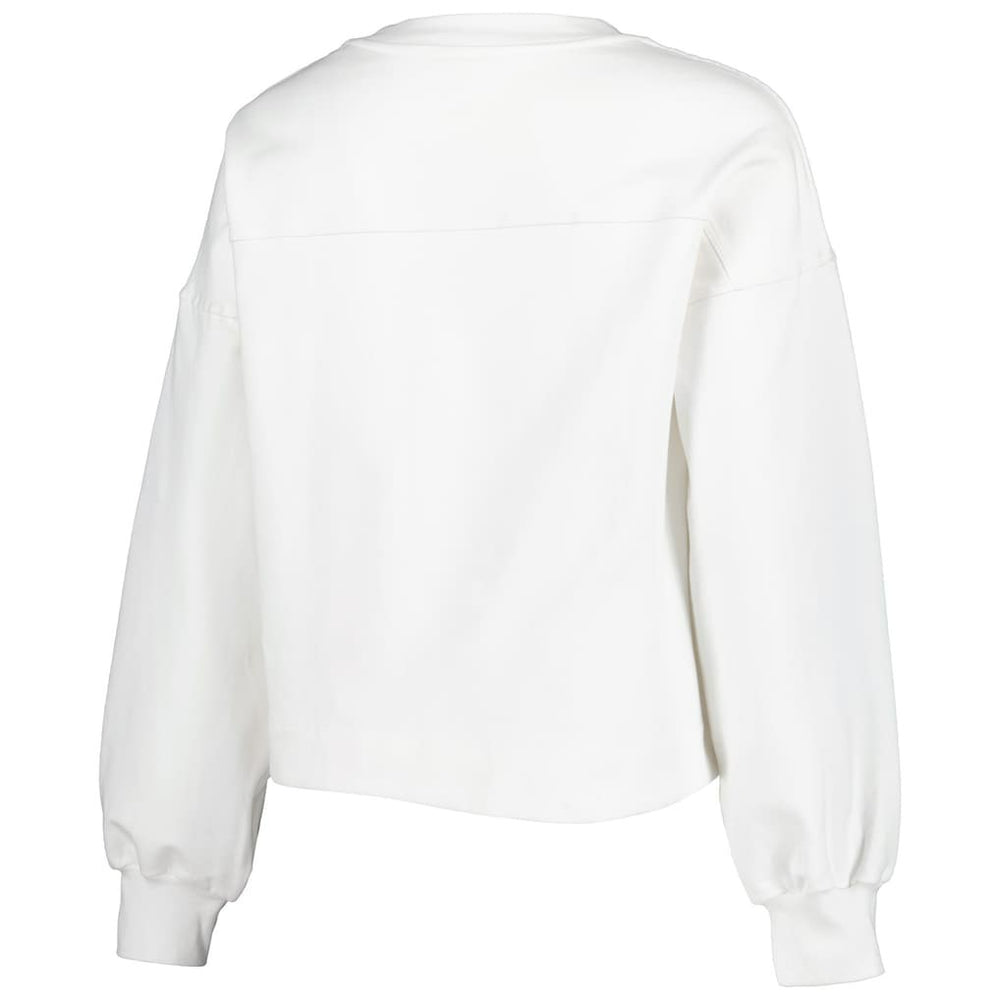 Chicago Bulls Lusso Women's Lola Ball and Chain Pullover Sweatshirt White