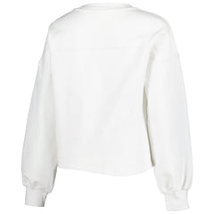 Chicago Bulls Lusso Women's Lola Ball and Chain Pullover Sweatshirt White