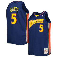 Baron Davis Golden State Warriors Big & Tall Hardwood Classics 2006/07 Swingman Jersey for sale Navy | Mitchell & Ness Lifestyle