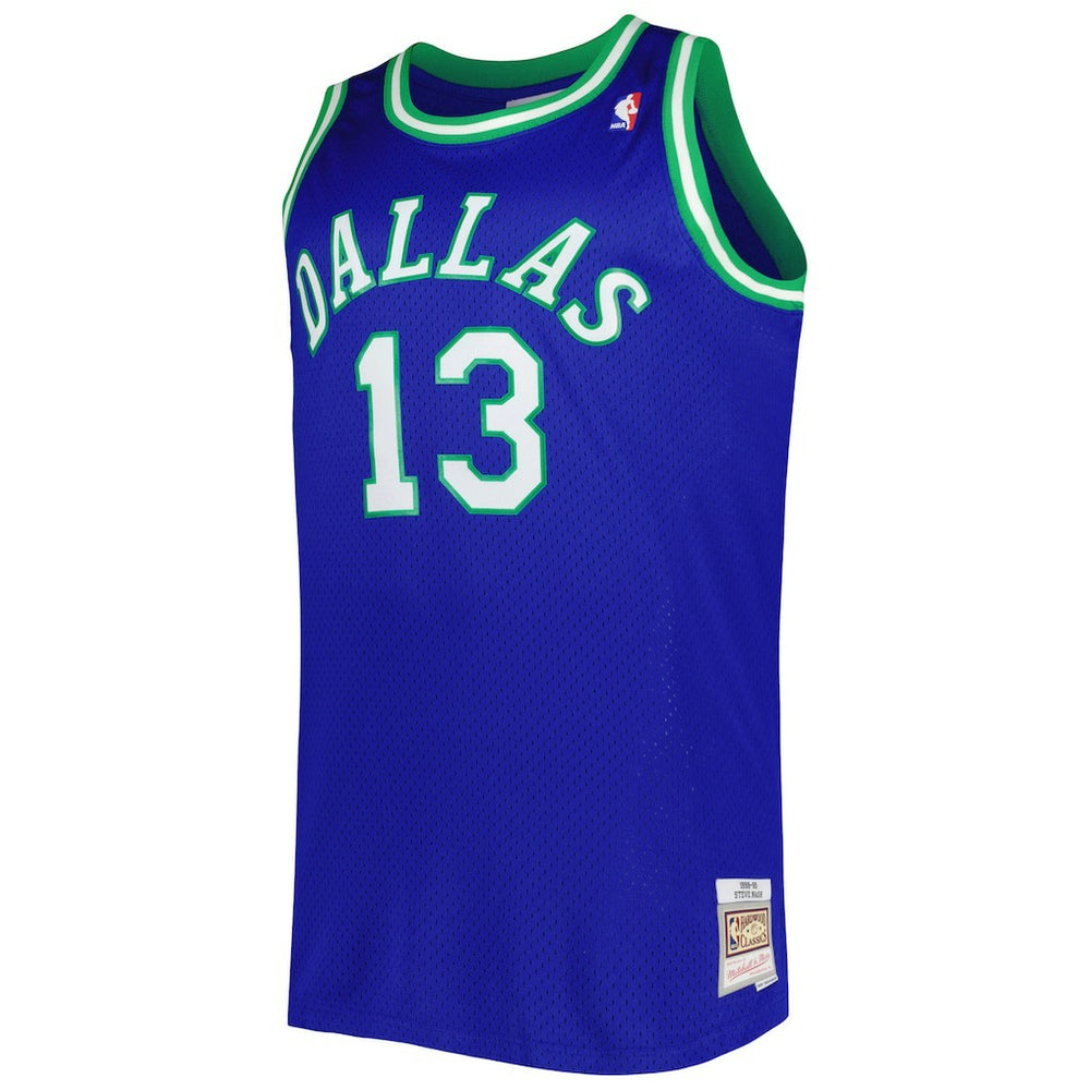 Steve Nash Dallas Mavericks Big & Tall Hardwood Classics 1998/99 Swingman Jersey for sale Blue | Mitchell & Ness