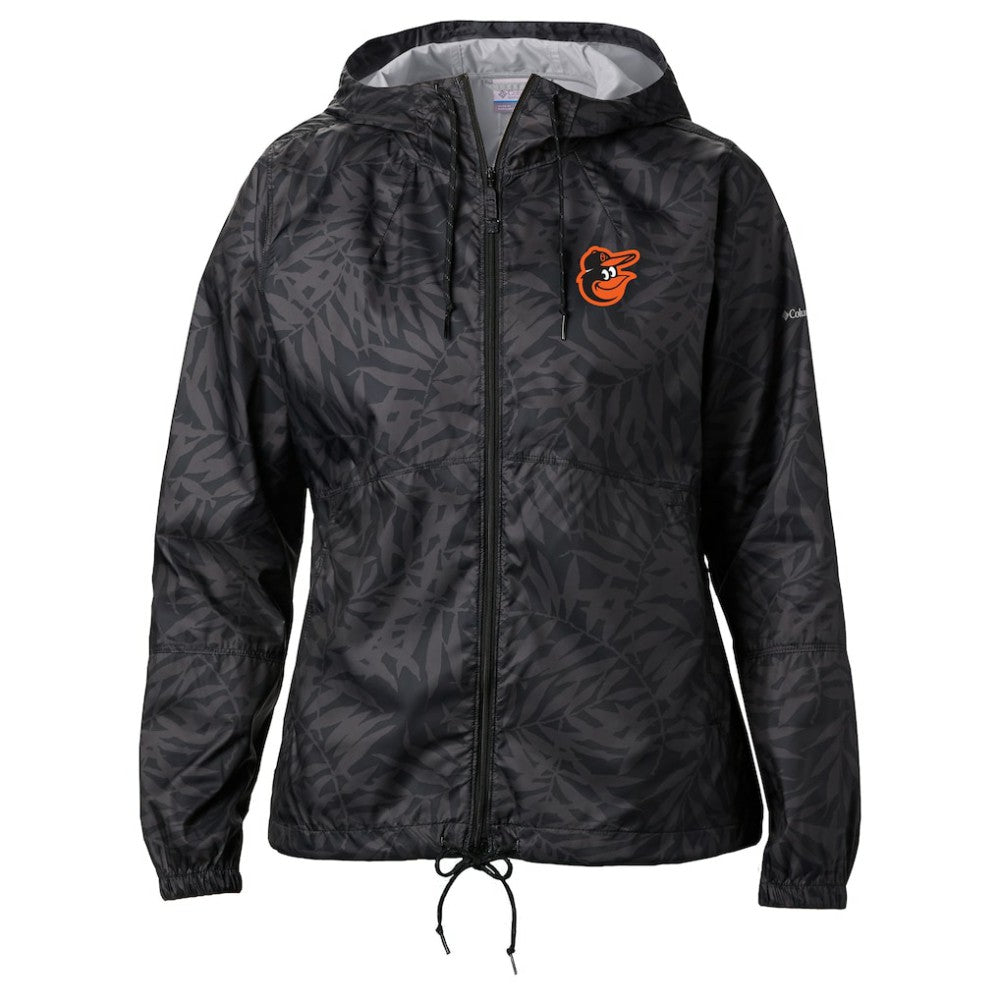 Baltimore Orioles Columbia Women's Flash Forward Full-Zip Windbreaker Jacket - Black - Columbia Lifestyle