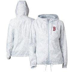 Boston Red Sox Columbia Women's Flash Forward Full-Zip Windbreaker Jacket - Gray - Columbia Discount