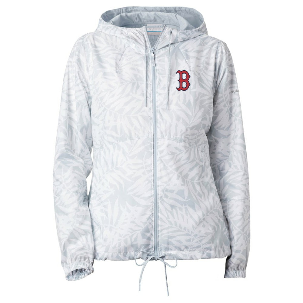 Boston Red Sox Columbia Women's Flash Forward Full-Zip Windbreaker Jacket - Gray - Columbia Discount