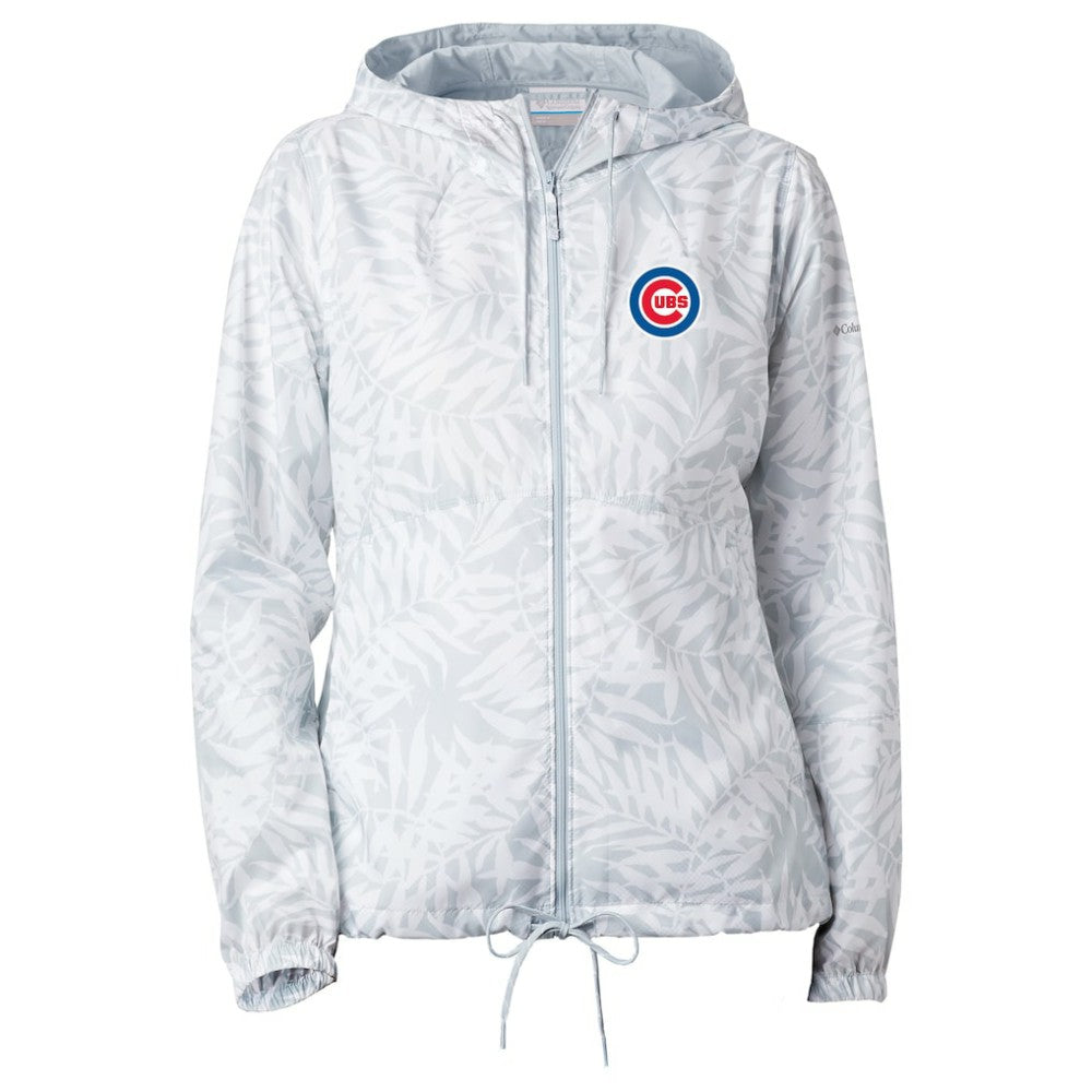 Chicago Cubs Columbia Women's Flash Forward Full-Zip Windbreaker Jacket - Gray - Columbia Online