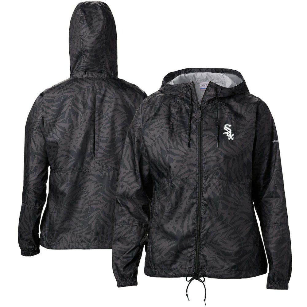 Chicago White Sox Columbia Women's Team Flash Forward Full-Zip Windbreaker Jacket - Black - Columbia Discount