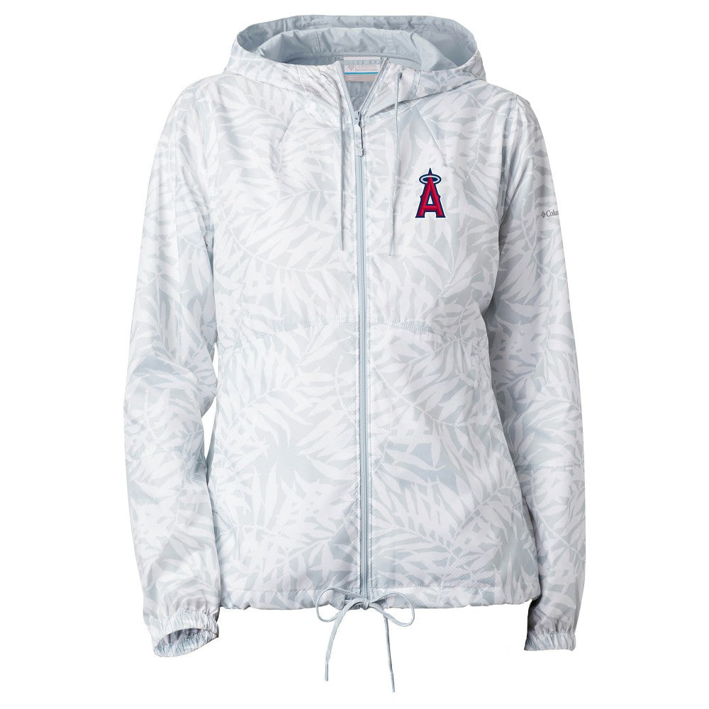 Los Angeles Angels Columbia Women's Flash Forward Full-Zip Windbreaker Jacket - Gray - Columbia Online