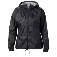 Miami Marlins Columbia Women's Flash Forward Full-Zip Windbreaker Jacket - Black - Columbia Discount