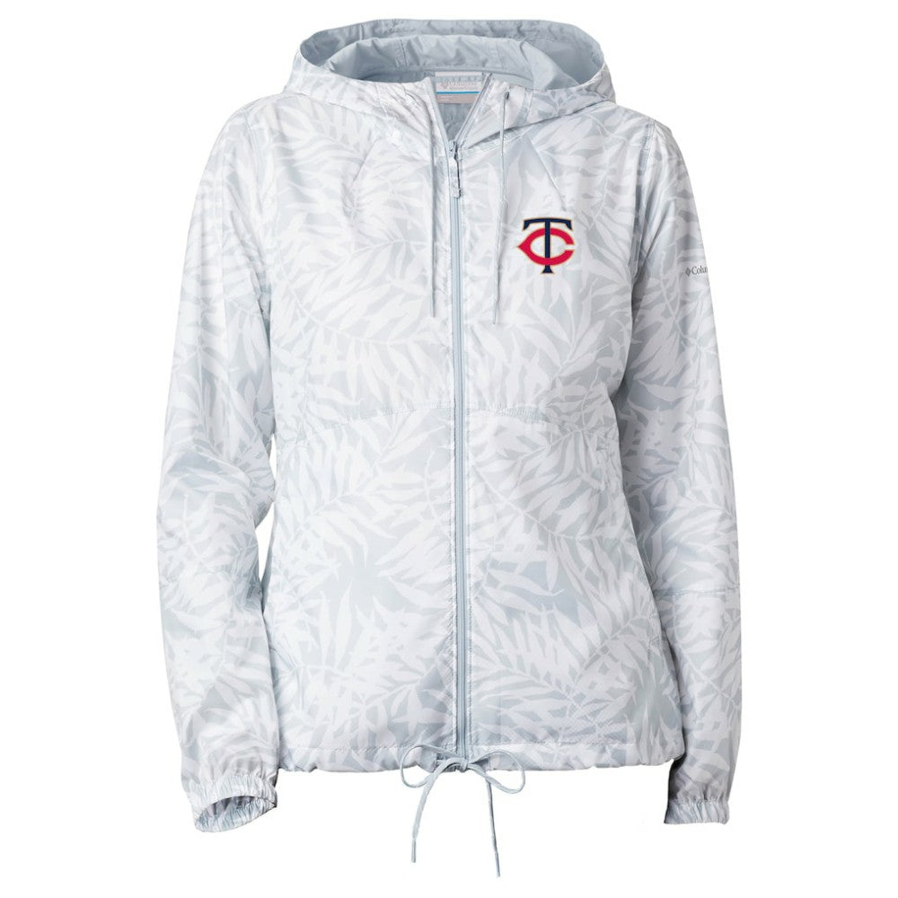 Minnesota Twins Columbia Women's Flash Forward Full-Zip Windbreaker Jacket - Gray - Columbia on Sale
