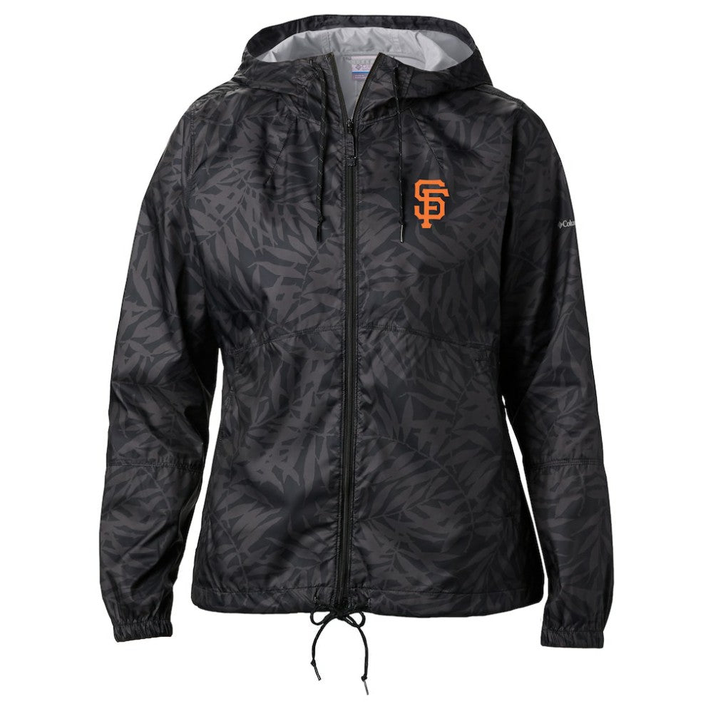 San Francisco Giants Columbia Women's Flash Forward Full-Zip Windbreaker Jacket - Black - Columbia Sale