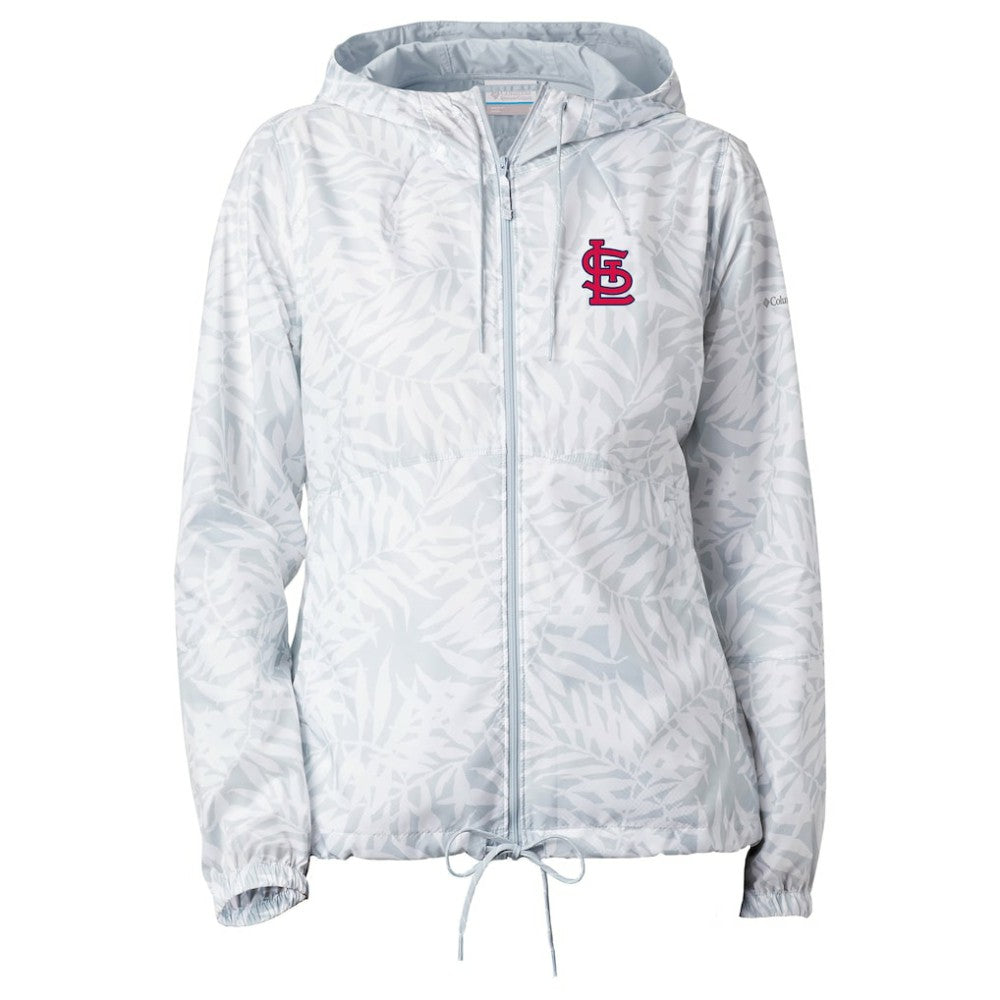 St. Louis Cardinals Columbia Women's Flash Forward Full-Zip Windbreaker Jacket - Gray - Columbia Discount