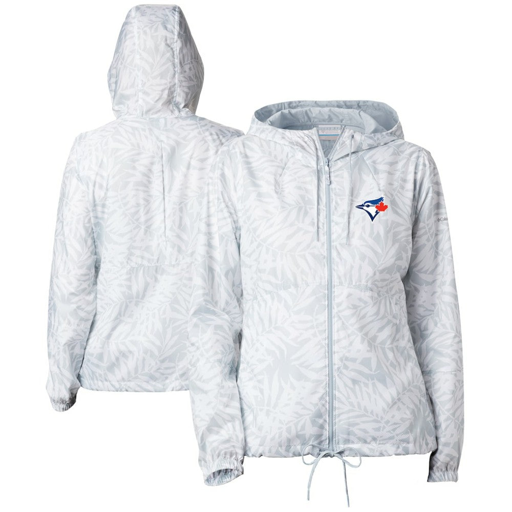 Toronto Blue Jays Columbia Women's Flash Forward Full-Zip Windbreaker Jacket - White - Columbia Sale