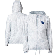 Tampa Bay Rays Columbia Women's Flash Forward Full-Zip Windbreaker Jacket - Gray - Columbia Discount
