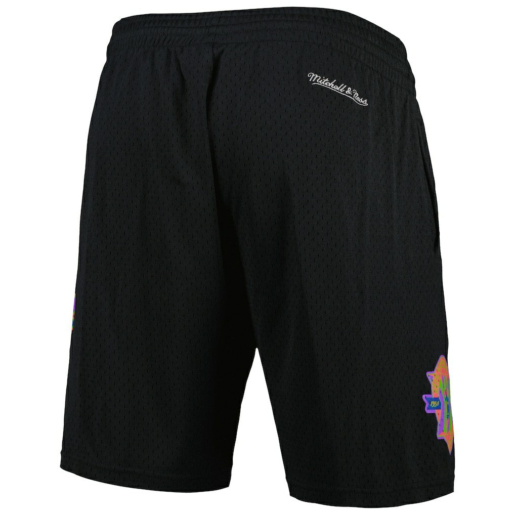 Chicago Bulls Hardwood Classics Color Bomb Energy Shorts Black | Mitchell & Ness