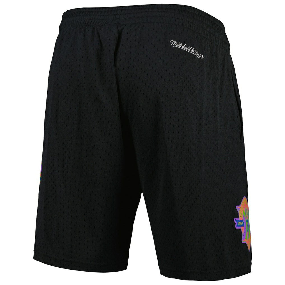 Chicago Bulls Hardwood Classics Color Bomb Energy Shorts Black | Mitchell & Ness