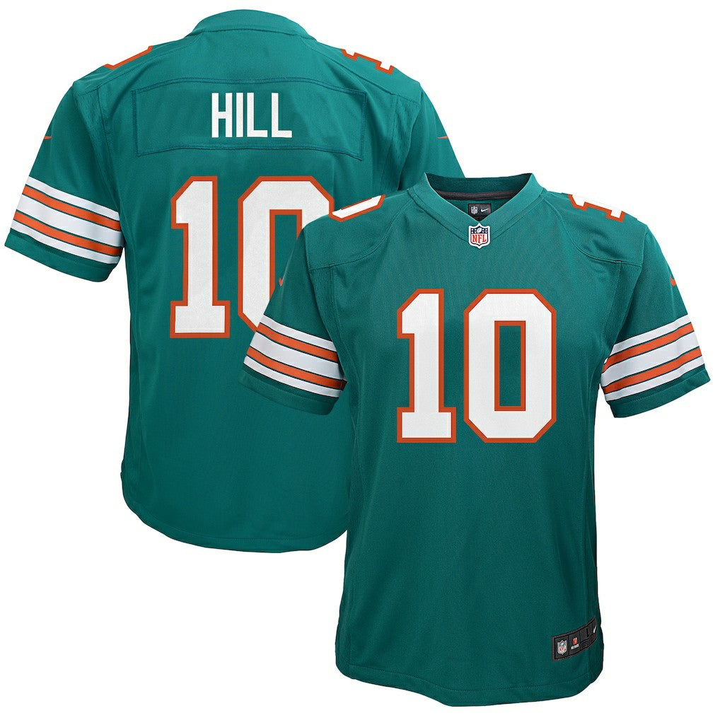 Nike Tyreek Hill Miami Dolphins Youth Game Jersey Aqua