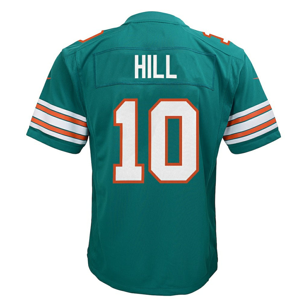 Nike Tyreek Hill Miami Dolphins Youth Game Jersey Aqua