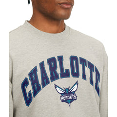 Charlotte Hornets Tommy Jeans James Patch Pullover Sweatshirt Gray